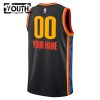 Barn Oklahoma City Thunder Tröja Skräddarsydda Nike 2024-25 City Edition Svart Swingman